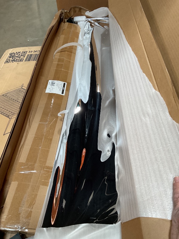 Photo 1 of *** MAJOR DAMAGE***HDmuxel Full Length Mirror with Wheels, 79" x 44", White, Nano Film Surface Without Glass, shatterproof, Safe, Lightweight, only 16lbs Easy to Move and Install, for Home Gym, Dance & Yoga Studios.