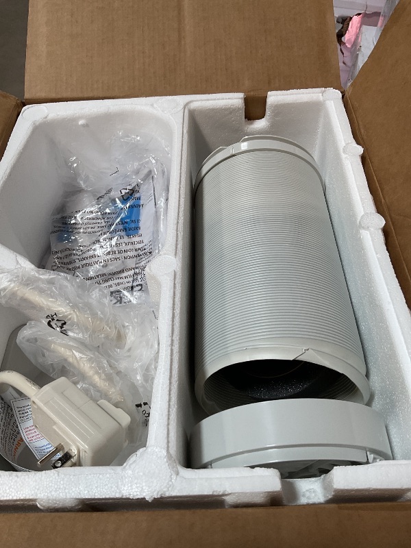 Photo 1 of *** FOR PARTS ONLY/ WILL TRIP POWER AND CAUSE OUTAGE*** BLACK+DECKER Smart Portable Air Conditioner, 12,000 BTU (8,350 BTU SACC) for Rooms up to 550 Sq. Ft., Smart Portable AC with Follow Me Remote and Window Kit, BPACT12WT, White