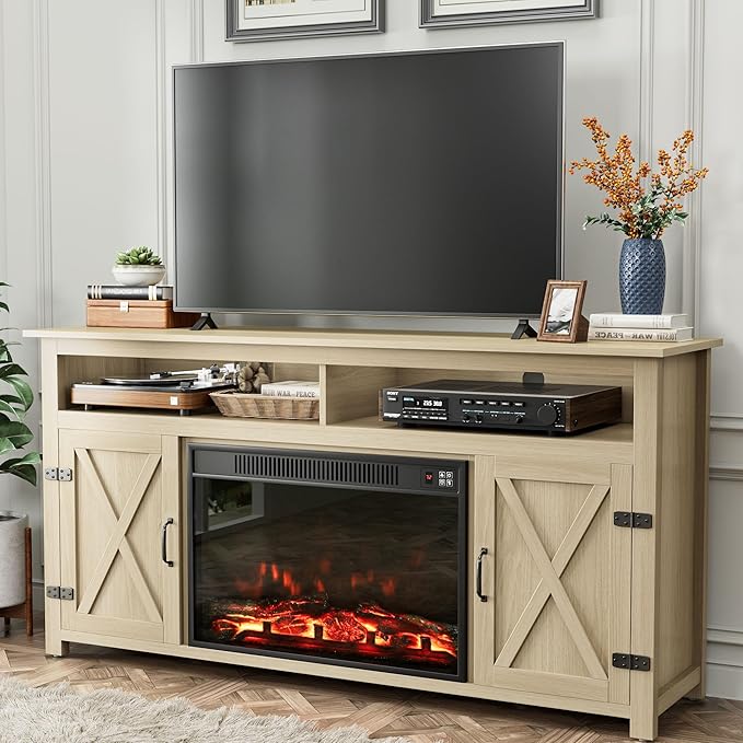 Photo 1 of *** PICTURE FOR REFERENCE ONLY*** Garvee Fireplace TV Stand for Television 23” Fireplace BLACK