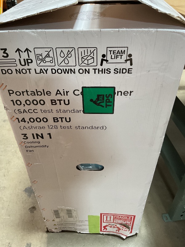 Photo 1 of *** MINOR DAMAGE***14000 BTU Portable Air Conditioners, Cooling,Fan,Dehumidification,Sleep Mode for Large Rooms up to 700 Sq.Ft, AC Unit with Remote Control, 24H Timer, Installation Kits Included