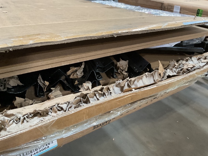 Photo 1 of *** UNKNOWN, MISSING PARTS AND HARDWARE ***5-Tier Heavy Duty Adjustable Metal Storage Unit, 72" h x 48" w x 24" d, for Garage, Basement, Warehouse, Pantry, Closet, Kitchen, Black