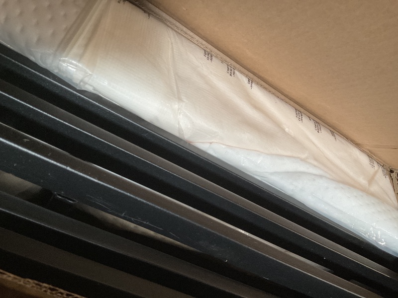 Photo 1 of **scrapes**Amazon Basics Smart Box Spring Bed Base, 7-Inch Height Mattress Foundation, Tool-Free Easy Assembly, King Size Bed, Sturdy Support, Durable Construction, 79" x 75.5" x 7", White