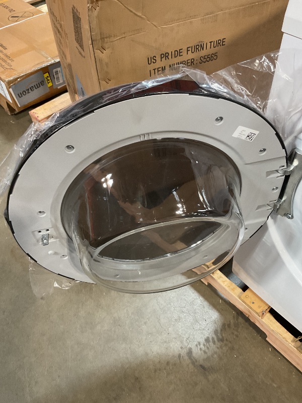 Photo 1 of *** MAJOR DAMAGE***Kenmore 2.2 cu. ft. Compact Front Load Washer with Wrinkle Relaxing Steam Treatment - Reduce Laundry Time with Accela & Express Wash - LED - ENERGY STAR Certified - White