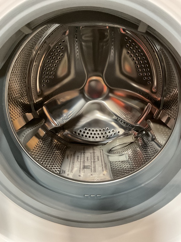 Photo 1 of *** MAJOR DAMAGE***Kenmore 2.2 cu. ft. Compact Front Load Washer with Wrinkle Relaxing Steam Treatment - Reduce Laundry Time with Accela & Express Wash - LED - ENERGY STAR Certified - White