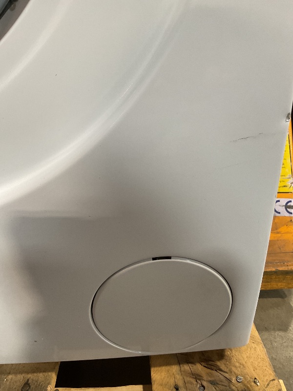 Photo 1 of *** MAJOR DAMAGE***Kenmore 2.2 cu. ft. Compact Front Load Washer with Wrinkle Relaxing Steam Treatment - Reduce Laundry Time with Accela & Express Wash - LED - ENERGY STAR Certified - White