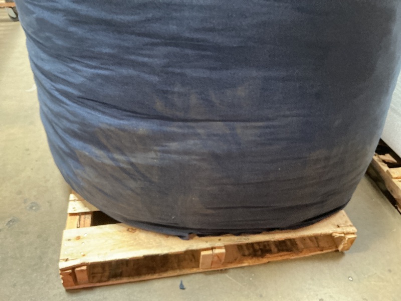 Photo 1 of *** EXTREMELY DIRTY/ MINOR DAMAGE ( DECENT SIZED TEAR ON 1 SIDE)***Big Joe Fuf 8Ft Giant Foam Bean Bag Chair, Oversized Couch with Removable Cover for Kids, Teens, Adults, Cobalt Lenox, Durable Woven Polyester, 8 foot