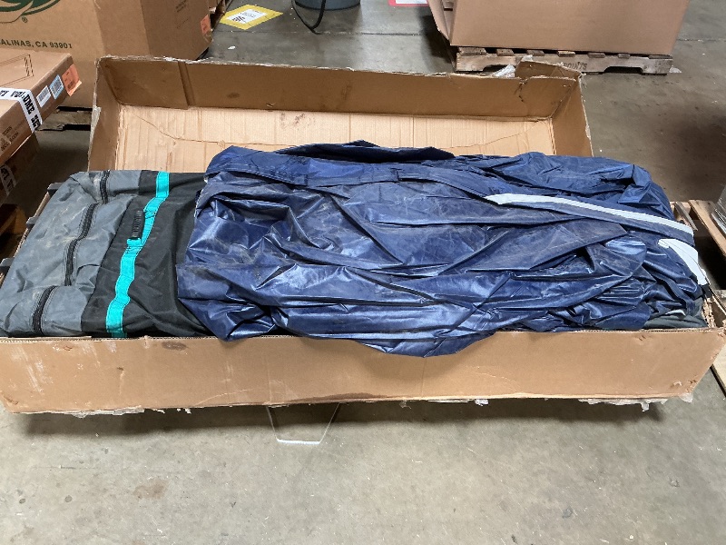 Photo 1 of *** USED/MINOR DAMAGE/UNKNOWN MISSING PARTS AND HARDWARE***COBIZI 10x30 Heavy Duty Pop up Canopy with 8 sidewalls Party Tent for Parties Weddings Events UPF 50+ Waterproof Commercial Gazebo with Roller Bag, Dark Blue(Frame Thickened)