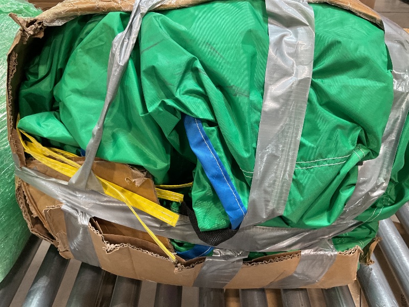 Photo 1 of *** MISSING BLOWER/USED/MINOR DAMAGE/UNKNOWN MISSING PARTS****20FT Oxford Inflatable Water Slide Waterslides for Kids and Adults Rainforest Style Water Slide Bounce House and Swimming Pool Wet Dry Use Summer Fun Water Park for Outdoor-Including Blower