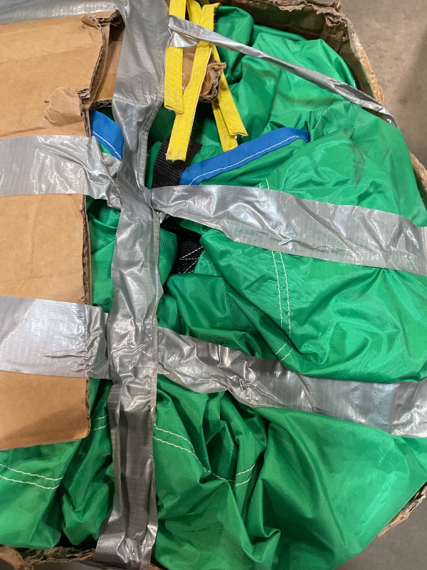 Photo 1 of *** MISSING BLOWER/USED/MINOR DAMAGE/UNKNOWN MISSING PARTS****20FT Oxford Inflatable Water Slide Waterslides for Kids and Adults Rainforest Style Water Slide Bounce House and Swimming Pool Wet Dry Use Summer Fun Water Park for Outdoor-Including Blower