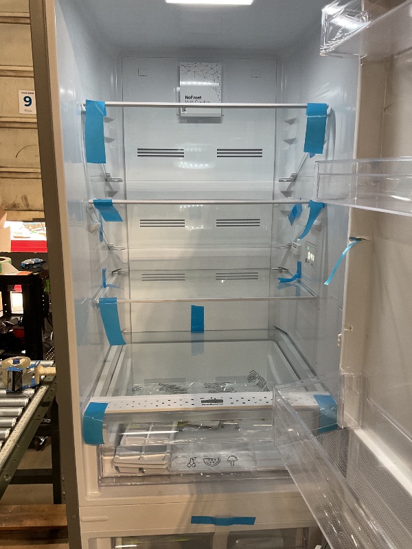 Photo 1 of *** MINOR SCUFFS, AND DENTS ON THE OUTSIDE BUT INSIDE IS NEW***HAMILTON BEACH 11.5 Cubic Foot Fridge with Bottom Mount Freezer, 11.5 cu. ft, Stainless