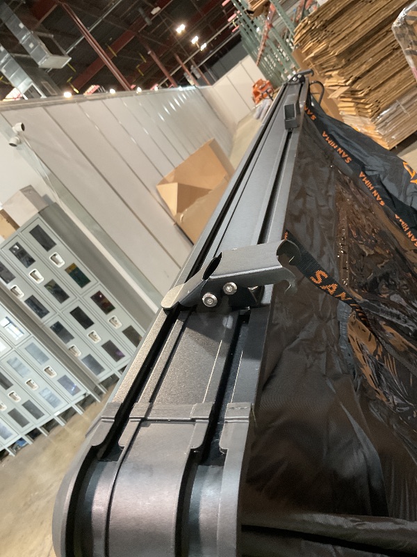 Photo 1 of ***FOR PARTS/ ONLY/ HAS A BIG HOLE IN THE BASE*** SanHima Rooftop Tent Hard Shell - Hotham Side Overland Aluminium Roof Top Tent Side-Open Design, Larger Interior Space 81"x60"x49", Full Ceiling LED Light & Skyview Window, for Car SUV Truck Camping