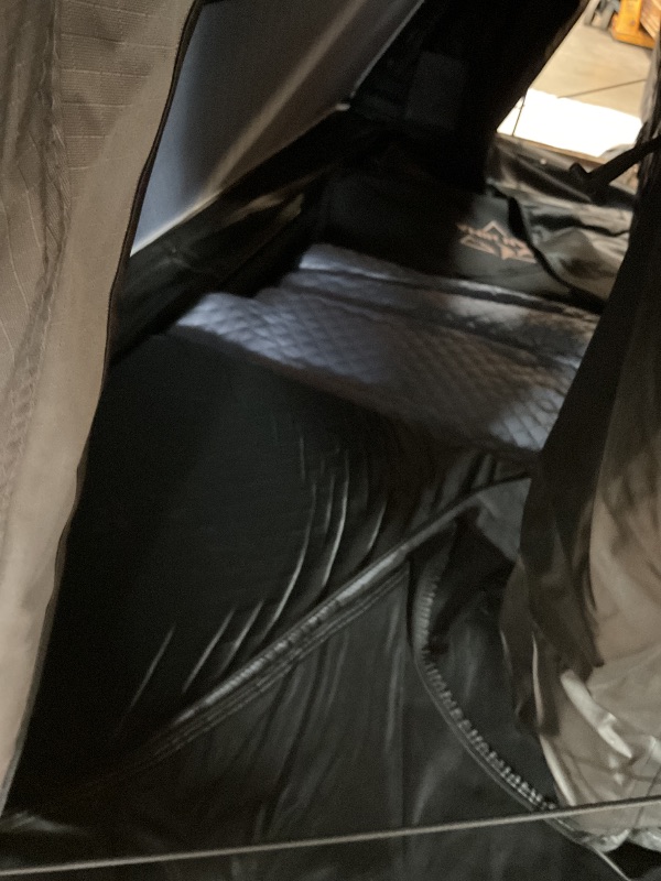 Photo 1 of ***FOR PARTS/ ONLY/ HAS A BIG HOLE IN THE BASE*** SanHima Rooftop Tent Hard Shell - Hotham Side Overland Aluminium Roof Top Tent Side-Open Design, Larger Interior Space 81"x60"x49", Full Ceiling LED Light & Skyview Window, for Car SUV Truck Camping