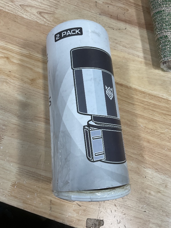 Photo 1 of ***PARTS ONLY***NON FUNCTIONAL***SEVEN SPARTA 2 Pack Car Cup Holder Expander Organizer Adjustable Base, Compatible with Yeti 20/26/30 oz, Hydro Flasks 32/40oz, Nalgenes 30/32/38/48 oz, Other Bottles in 3.4"-3.8" (Black and Silver)