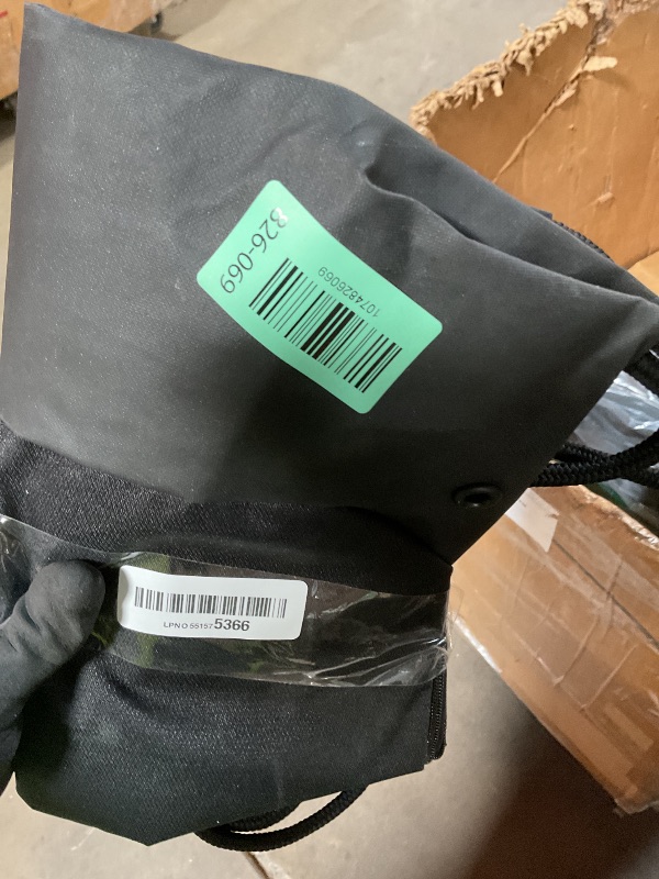 Photo 1 of ***DAMAGED ZIPPER***Nike Brasilia Drawstring, Black/Black/White, MISC