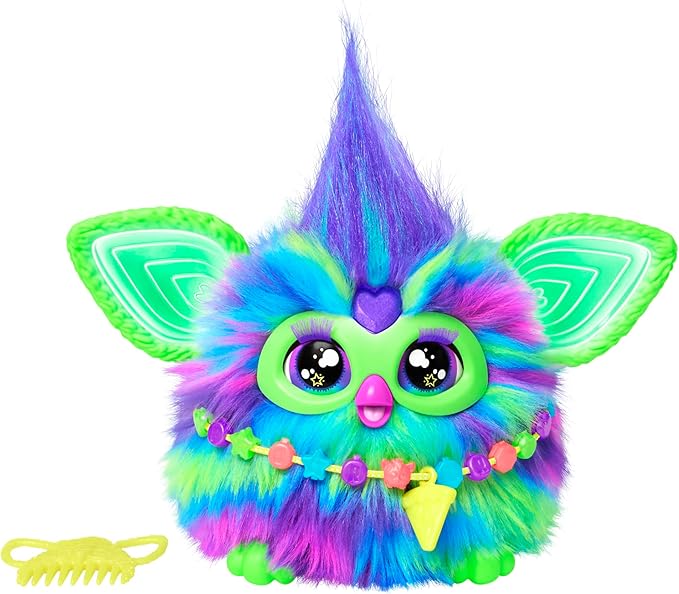Photo 1 of **RECOMENDED FOR PARTS STAYS IN SNORE MODE*** Furby Galaxy Edition, Glow in The Dark, 15 Fashion Accessories, Interactive Plush Toys for 6 Year Old Girls & Boys & Up, Voice Activated Animatronic (Amazon Exclusive)