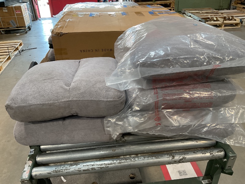 Photo 1 of *** CUSHIONS ONLY/USE FOR PARTS/USED/MINOR DAMAGE/UNKNOWN MISSING PARTS AND HARDWARE***YITAHOME Sectional Sleeper Sofa with Pull Out Couch Bed, 81" Convertible Sleeper Sofa with Adjustable Backrest, Sofa Bed Sleeper Couch with Armrest & USB Port, Grey