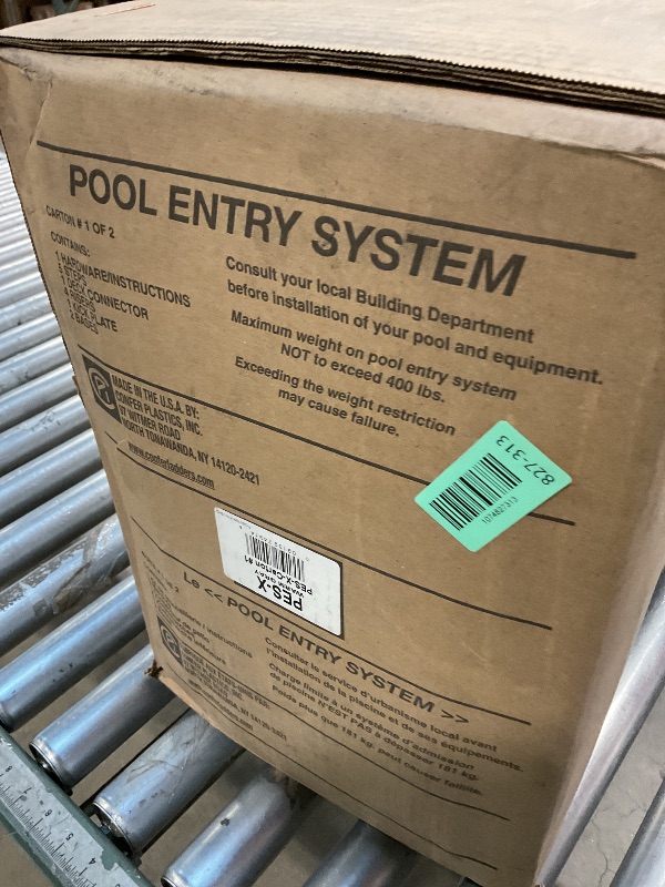 Photo 1 of **SELLING AS PARTIAL SET. ONE OF TWO BOXES. COLOR IS GRAY**Pool Entry System Step 48"-54"
