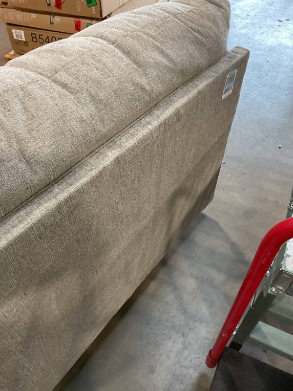 Photo 1 of ** dirt/tears**Signature Design by Ashley Stonemeade Transitional Oversized Chair with Reversible Seat Cushion and Accent Pillow, Taupe