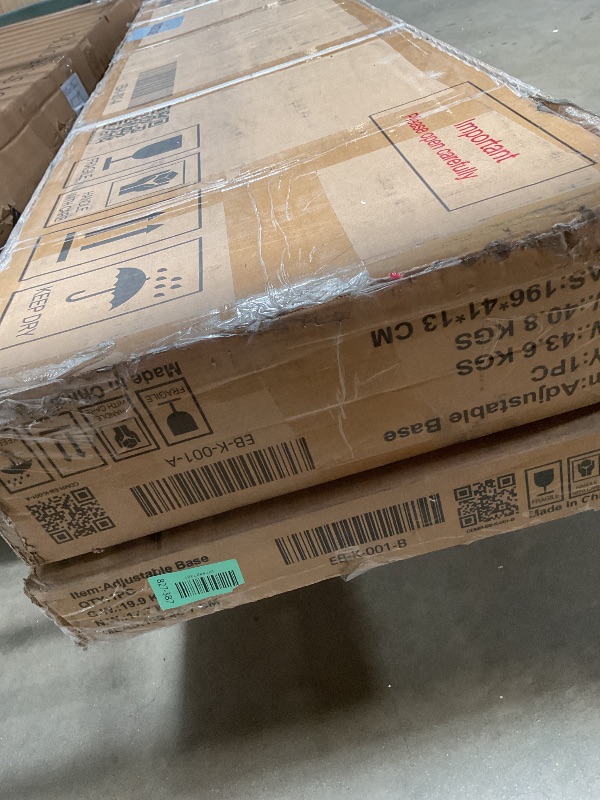 Photo 1 of ** two boxes**Mixcous King Adjustable Bed Frame Heavy Duty 750 lbs - Zero Gravity Electric Base with Wireless Remote for Back Pain Relief, Head & Foot Incline, Easy Assembly