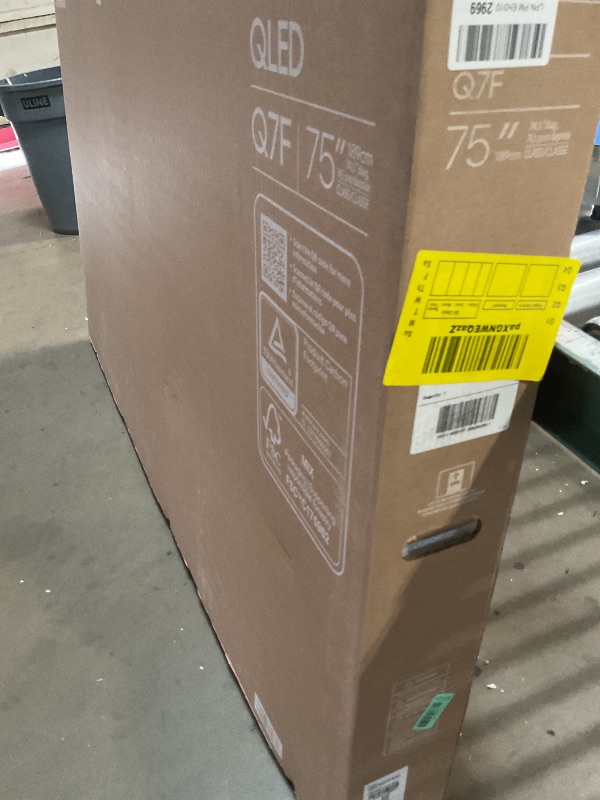 Photo 1 of ** major damage to screen. Selling for parts.**Samsung 75-Inch Class QLED Q7F Series Samsung Vision AI Smart TV (2025 Model, 75Q7F) Quantum HDR, Object Tracking Sound Lite, Q4 AI Gen1 Processor, 4K upscaling, Gaming Hub, Alexa Built-in