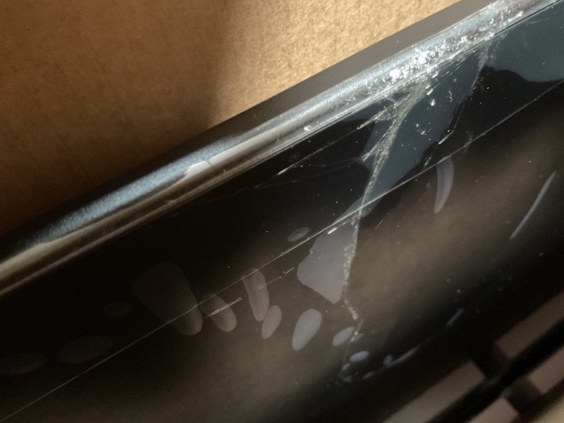 Photo 1 of ** missing remote and plug. Major damage to screen selling for parts. **Samsung 85-Inch Class Crystal UHD U8000F 4K Smart TV (2025 Model) Endless Free Content, Processor, MetalStream Design, Knox Security, Alexa Built-in