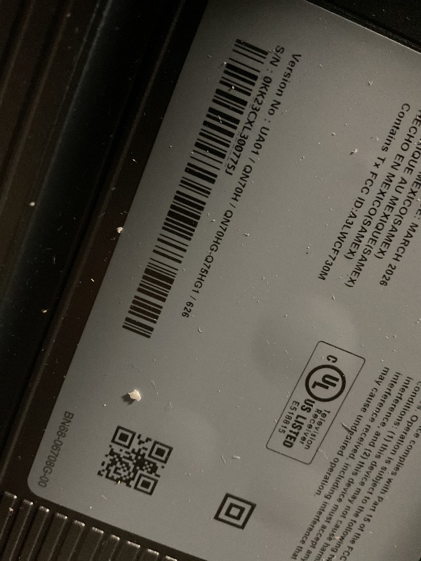 Photo 1 of **. Major damage to screen. Selling for parts**Samsung 75-Inch Class Neo QLED QN70H Series Samsung Vision AI Smart TV (2026 Model, 75QN70H) Quantum Mini LED, 100% Color Volume with Dot, NQ4 AI Processor, 4K Upscaling, Alexa Built-in