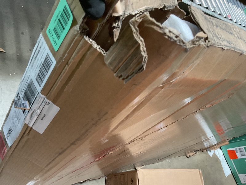 Photo 1 of **missing wheels. Mirror only. No power cord**Hasipu 79" x 40" Full Length Mirror on Wheels with LED Light — Dimmable Warm/Natural/Cool, Shatterproof Tempered Glass, Wall Mountable, Rolling Dressing Mirror for Home Gym, Makeup, Yoga, Studio