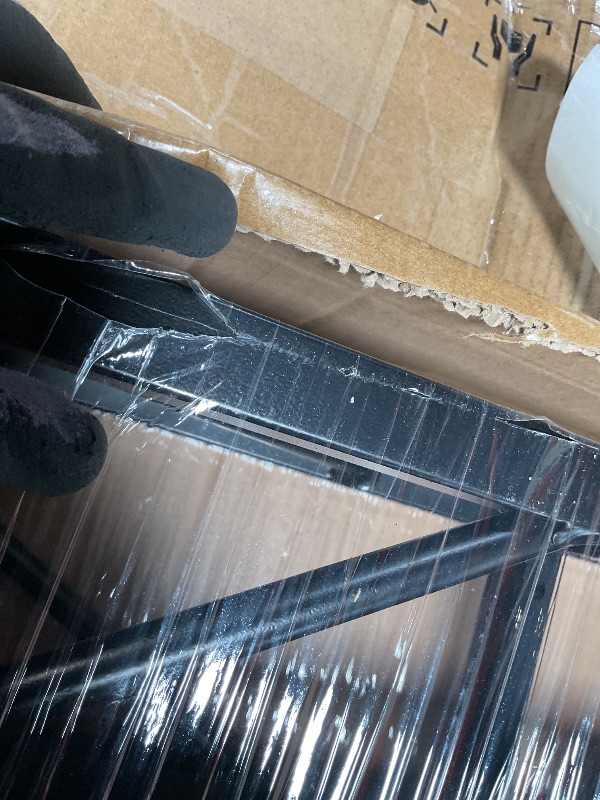 Photo 1 of **scratched**Tandefio Square 8" x 8" Box Truss Black Trussing Aluminum Lighting Stage Truss with Hardware, 500 Pounds Load Capacity(2m Long)