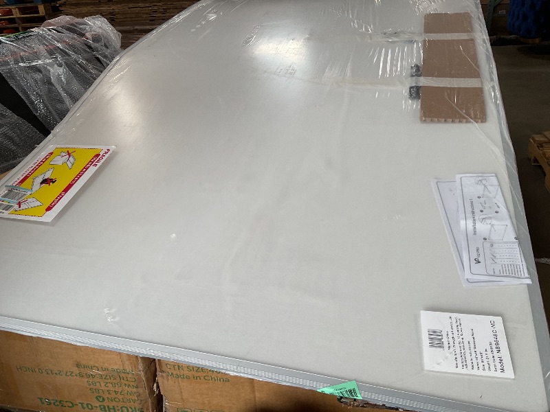 Photo 1 of ** bend/dent damage**VIZ-PRO Large Cork Bulletin Board, 96 X 48 Inches, Wall-Mounted Corkboard with Silver Aluminium Frame for School, Office, and Home 8' X 4'