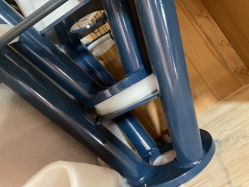 Photo 1 of ** selling as partial set. Missing height adjustment parts. Stands only** TCE 10 Ton (20,000 lb) Capacity Heavy Duty Steel Jack Stands, Medium Profile, 2 Pack, T70071 , Blue