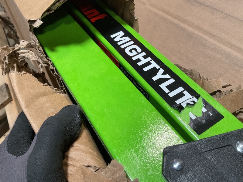 Photo 1 of **scrape damage**Little Giant Ladders, MightyLite 2.0, 8' Stepladder with Ground Cue, Fiberglass, Type IAA, 375 lbs Weight Rating, (15408-001), Green