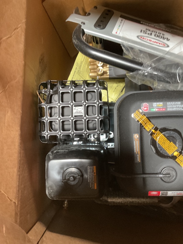 Photo 1 of *** MINOR DENT ***Simpson 4400 PSI Gas Pressure Washer, 4.0 GPM Commercial Power Washer, Cold Water, 50' Hose, PowerShot, 49-State Compliant (PS60843) - Black