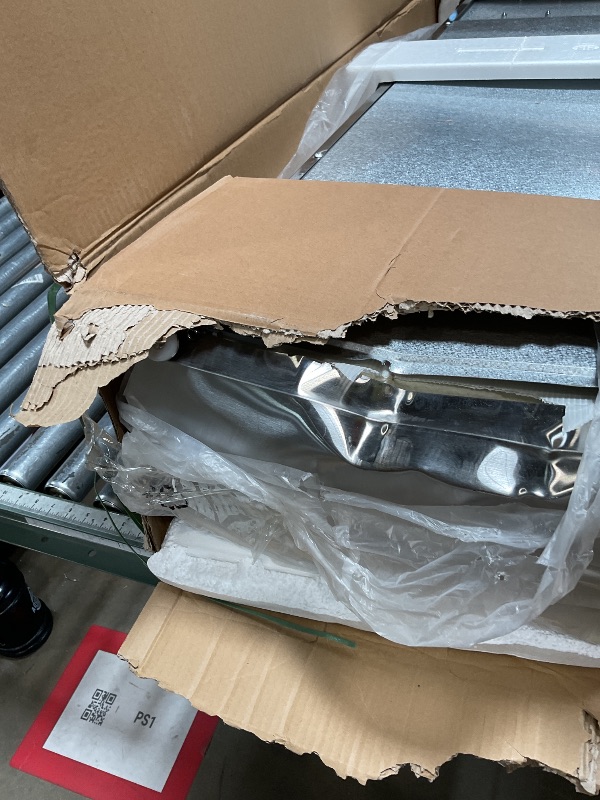 Photo 1 of *** BROKEN SIDE ***Garvee 48’’ Countertop Refrigerated Condiment Station with Auto Defrost & Digital Controller and LED Display,Sandwich Prep Table Guard with 1/3 Pan*3 and 1/6 Pan*2,Glass Lid for Restaurant Food Truck
