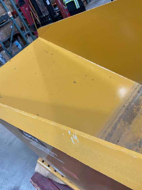 Photo 1 of ***MINOR SCRATCHES ***Apex Heavy Duty Self-Dumping Hopper, 1 Cubic Yard Capacity, 6000 lb Load Rating, Reinforced Steel Tilt Skip with Watertight MIG-Welded Body for Commercial and Industrial Forklift Use, Made in USA