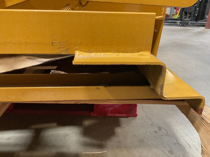 Photo 1 of ***MINOR SCRATCHES ***Apex Heavy Duty Self-Dumping Hopper, 1 Cubic Yard Capacity, 6000 lb Load Rating, Reinforced Steel Tilt Skip with Watertight MIG-Welded Body for Commercial and Industrial Forklift Use, Made in USA