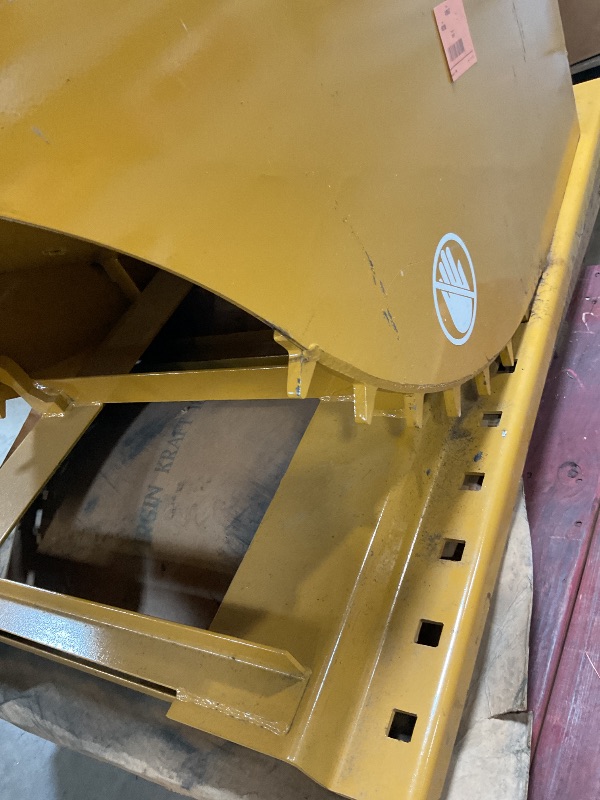 Photo 1 of ***MINOR SCRATCHES ***Apex Heavy Duty Self-Dumping Hopper, 1 Cubic Yard Capacity, 6000 lb Load Rating, Reinforced Steel Tilt Skip with Watertight MIG-Welded Body for Commercial and Industrial Forklift Use, Made in USA