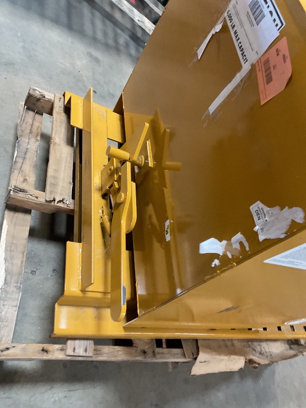 Photo 1 of ***MINOR SCRATCHES ***Apex Heavy Duty Self-Dumping Hopper, 1 Cubic Yard Capacity, 6000 lb Load Rating, Reinforced Steel Tilt Skip with Watertight MIG-Welded Body for Commercial and Industrial Forklift Use, Made in USA