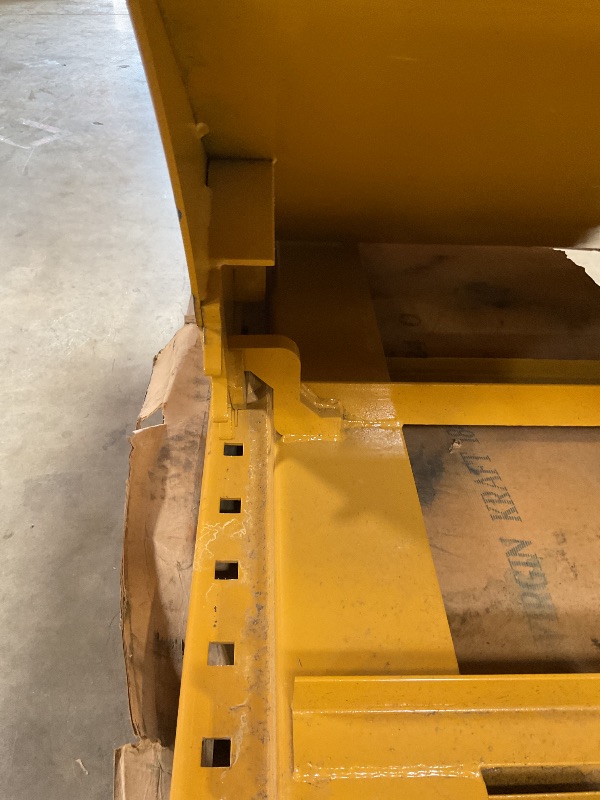 Photo 1 of ***MINOR SCRATCHES ***Apex Heavy Duty Self-Dumping Hopper, 1 Cubic Yard Capacity, 6000 lb Load Rating, Reinforced Steel Tilt Skip with Watertight MIG-Welded Body for Commercial and Industrial Forklift Use, Made in USA