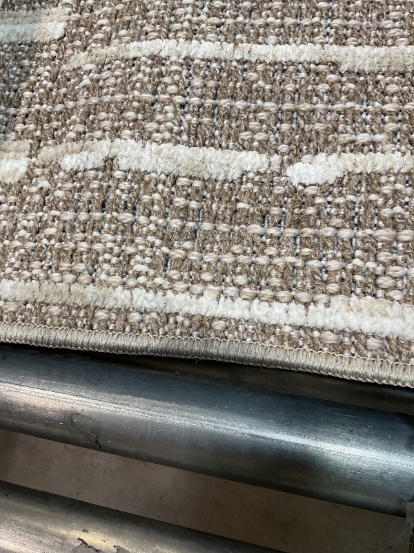 Photo 1 of ***DIRTY BINDING ON EDGES***Loloi Amber Lewis Bexley Collection BEX-02 Taupe/Natural 11'-6" x 15' Area Rug Neutral, Textured, Living, Bedroom, Dining, CarpetLPNPMEH7104549
