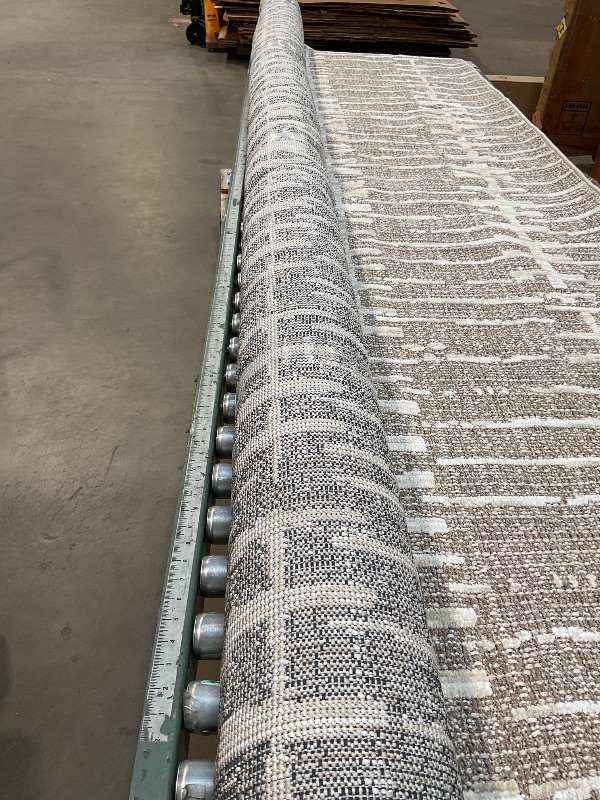 Photo 1 of ***DIRTY BINDING ON EDGES***Loloi Amber Lewis Bexley Collection BEX-02 Taupe/Natural 11'-6" x 15' Area Rug Neutral, Textured, Living, Bedroom, Dining, CarpetLPNPMEH7104549