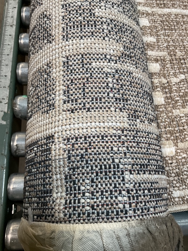 Photo 1 of ***DIRTY BINDING ON EDGES***Loloi Amber Lewis Bexley Collection BEX-02 Taupe/Natural 11'-6" x 15' Area Rug Neutral, Textured, Living, Bedroom, Dining, CarpetLPNPMEH7104549
