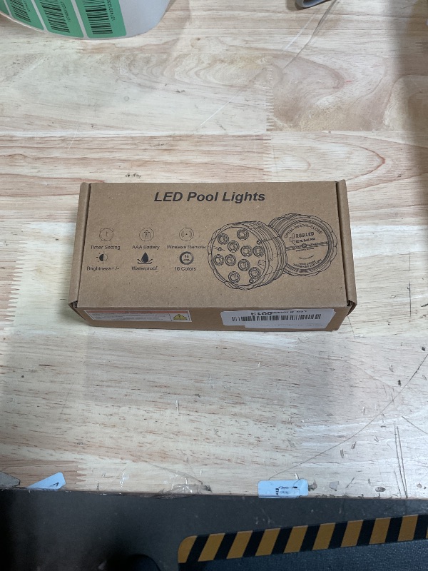 Photo 1 of ***MISSING PARTS***
2026 Upgraded Submersible LED Lights, IP68 Waterproof Floating Pool Hot Tub Lights with Remote Control, 16 RGB Colors, Timer, Suction Cups, Battery Powered Underwater Lights for Spa, Pond, Vase Decor