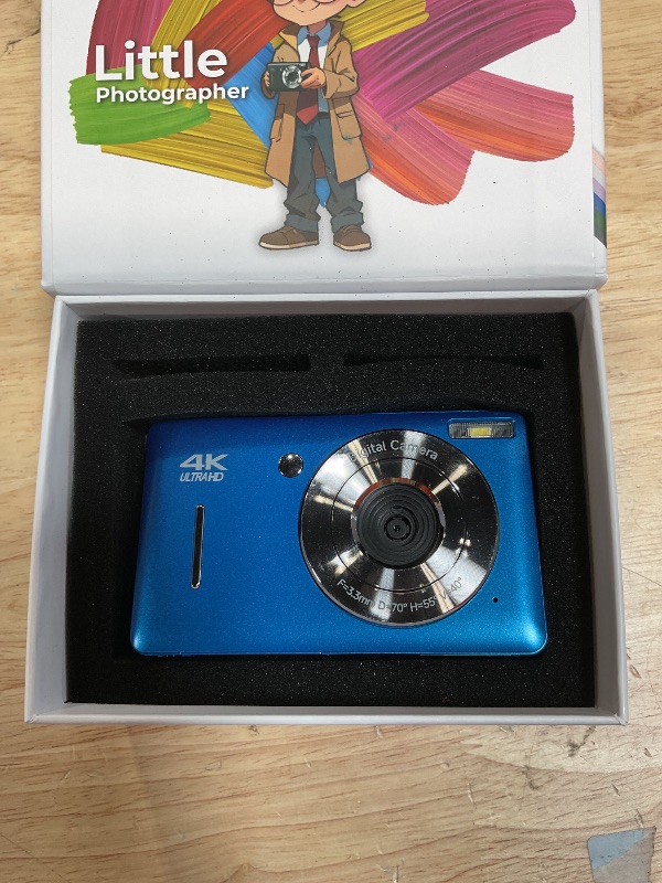 Photo 1 of **PICTURE QUALITY IS BAD*** Digital Camera, 44MP Compact Camera, FHD 1080P Point and Shoot Digital Cameras with 16X Zoom, Face Detect, Smile Capture, Anti Shake, for Boys Girls Teens Gifts (Blue)