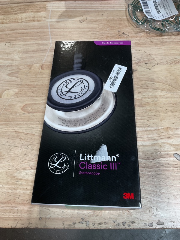 Photo 1 of ***COLOR IS YELLOW***
3M Littmann Classic III Monitoring Stethoscope, 5806, More Than 2X as Loud, Weighs Less, Stainless Steel Rainbow-Finish Chestpiece, 27" Raspberry Tube, Brass Stem and Headset