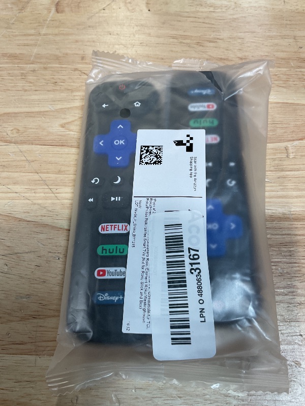 Photo 1 of (Pack of 2) Replacement Remote Control Only for Roku TV, Compatible for TCL Roku/Hisense Roku/Onn Roku/Sharp Roku/Element Roku/Westinghouse Roku/Philips Roku Smart TVs (Not for Roku Stick and Box)