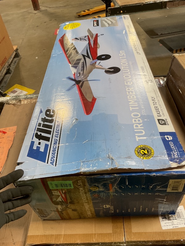 Photo 1 of ***FOR PARTS ONLY / BROKEN*** E-flite RC Airplane Turbo Timber Evolution 1.5m Smart BNF Basic Transmitter Battery and Charger Not Included Includes Floats EFL105250B