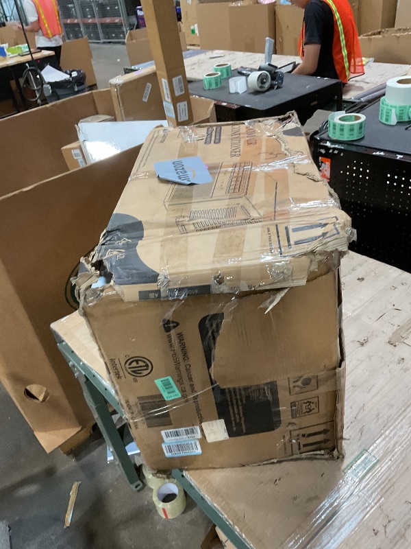 Photo 1 of ***FOR PARTS ONLY/ NON-FUNCTIONAL*** COWSAR 12000 BTU U-Shaped Window Air Conditioner, Saddle Mount Window AC Unit for Large Room, Cools Up to 550 Sq.Ft, 3-in-1 Cool/Dehumidifier/Fan, 24H Timer, Quiet Energy Saving AC, Easy Install