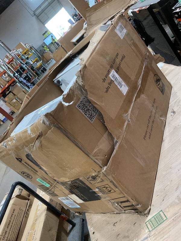 Photo 1 of ***FOR PARTS ONLY/ NON-FUNCTIONAL*** COWSAR 12000 BTU U-Shaped Window Air Conditioner, Saddle Mount Window AC Unit for Large Room, Cools Up to 550 Sq.Ft, 3-in-1 Cool/Dehumidifier/Fan, 24H Timer, Quiet Energy Saving AC, Easy Install