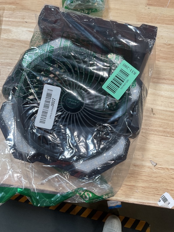 Photo 1 of ***MISSING POWER CORD/ UNTESTED*** Aopircs Camping Misting Fan - 24000mAh Portable Battery Powered Fans with 9oz Water Tank, Light, Hook - Rechargeable, 120H Cooling, Last 5H Mist, 4 Speed, Sleep Mode - Outdoor Gear, Travel Essentials