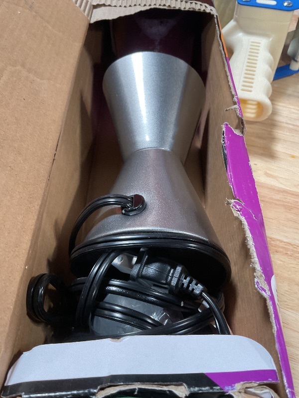 Photo 1 of ***RECOMENDED FOR PARTS / MISSING BULB & CAP ASSEMBLY PIECE**** Lava® Lamp - 14.5" Purple Sunset - The Original Motion Light - Yellow Wax and Purple Liquid - Item #2635 (Amazon Exclusive)
